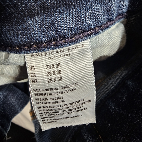 American Eagle Outfitters Men's Athletic Fit Jeans size 28×30 - Picture 7 of 7